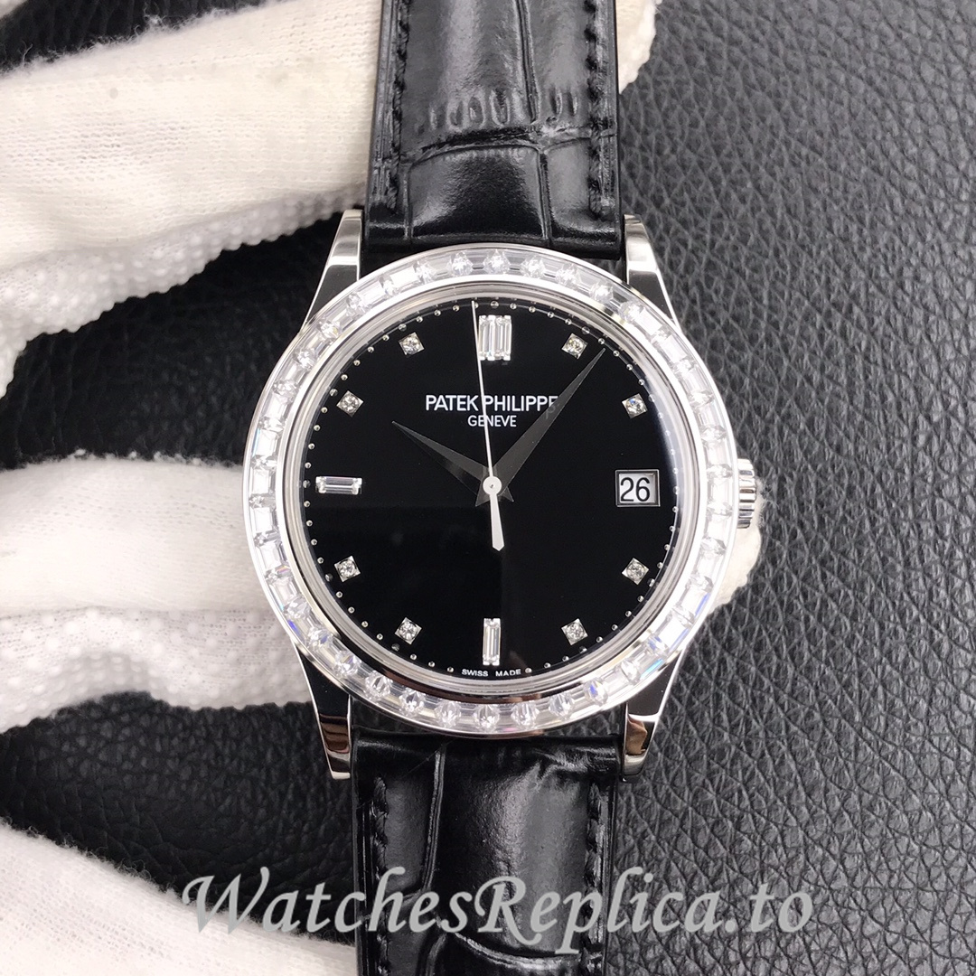Patek Philippe Replica 5298P Leather strap 38MM - WatchesReplica.is
