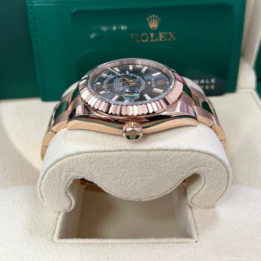 Rolex Sky-Dweller 42mm Dark Rhodium Dial 326935 - WatchesReplica.is