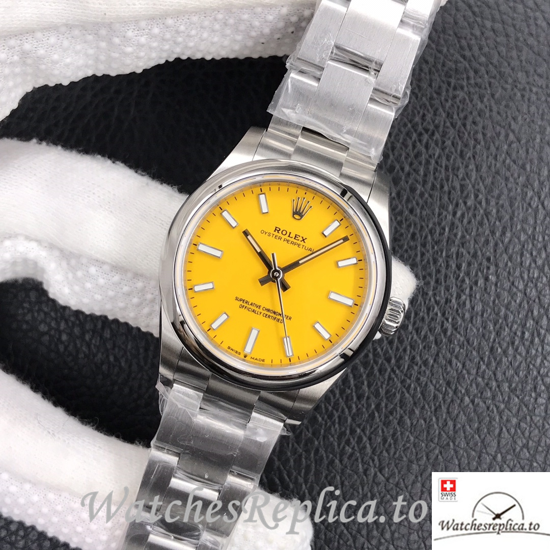 Swiss Rolex Oyster Perpetual Replica 277200 Stainless steel strap 31MM - WatchesReplica.is