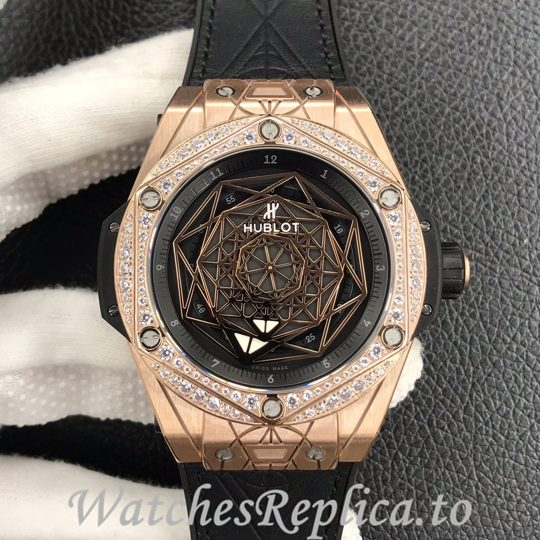 Hublot Replica Big Bang Series Tattoo Rubber strap 45MM - WatchesReplica.is