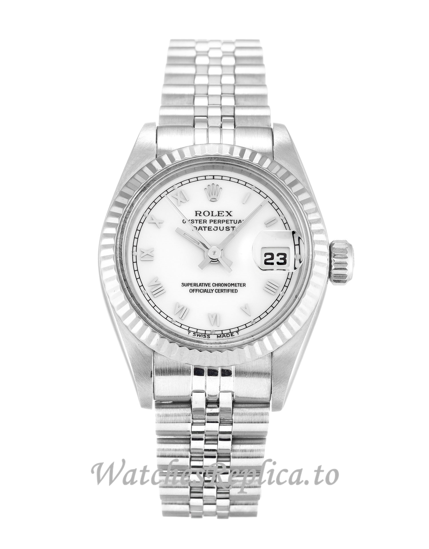 Rolex Datejust Lady White Dial 69174 - WatchesReplica.is