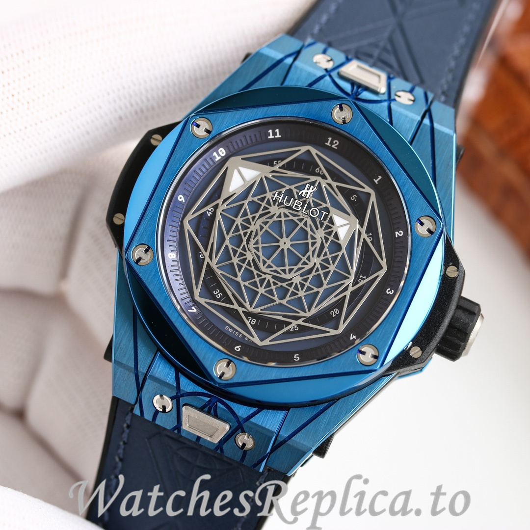 Hublot Replica Big Bang Elemental Material Chronograph v2 Rubber strap 45MM - WatchesReplica.is