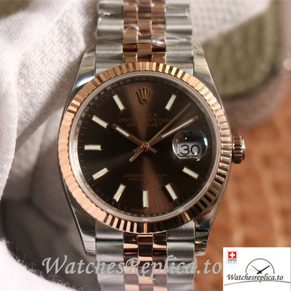 Swiss Rolex Datejust Replica 126233 Stainless steel strap 36MM - WatchesReplica.is