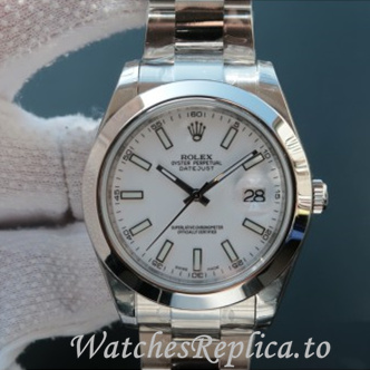 Swiss Rolex Datejust Replica 126333 Stainless steel strap 41MM - WatchesReplica.is