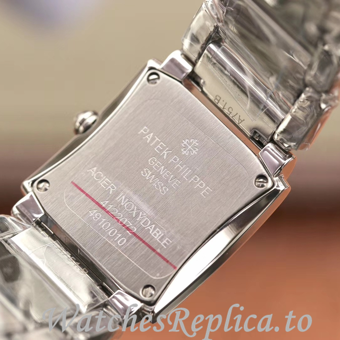 Patek Philippe Replica Twenty-4 White Gold strap 30MM - WatchesReplica.is