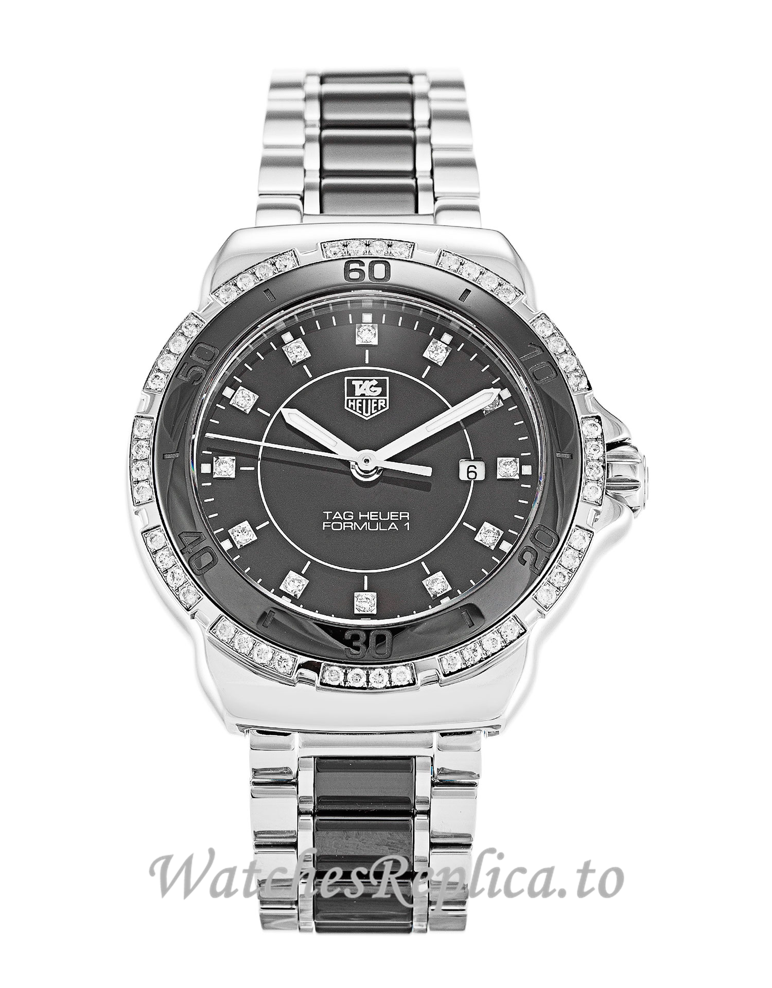 Tag Heuer Formula 1 Black Diamond Dial Sparkling WAH1312.BA0867 32 MM - WatchesReplica.is