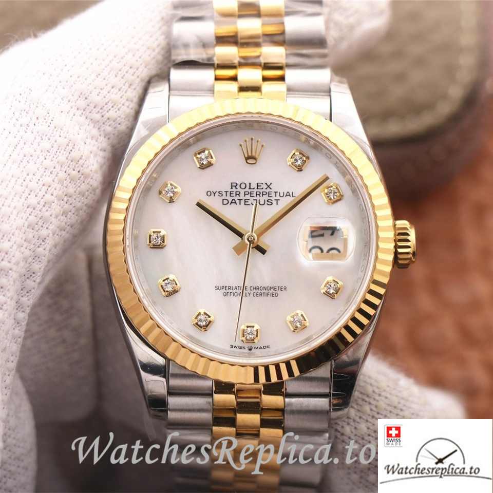 Swiss Rolex Datejust Replica 126233 Stainless steel strap 36MM - WatchesReplica.is