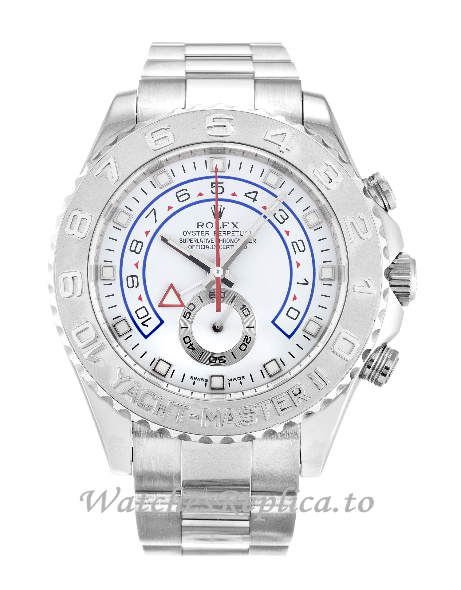 Rolex Yacht-Master II White Dial 116689 - WatchesReplica.is