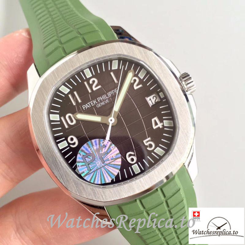 Swiss Patek Philippe Aquanaut Jumbo Replica 5167A-001 001 Green Strap 40.5MM - WatchesReplica.is