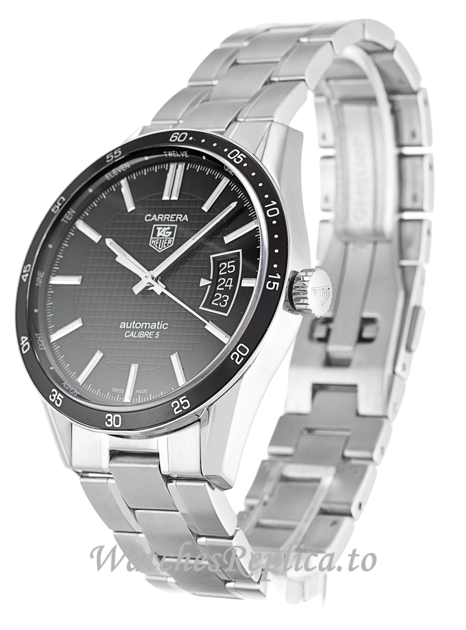 Tag Heuer Carrera Black Dial WV211M.BA0787 39MM - WatchesReplica.is