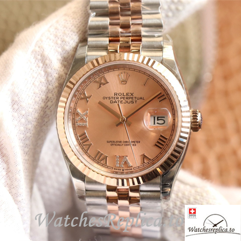 Swiss Rolex Datejust Replica 126233 Stainless steel strap 36MM - WatchesReplica.is