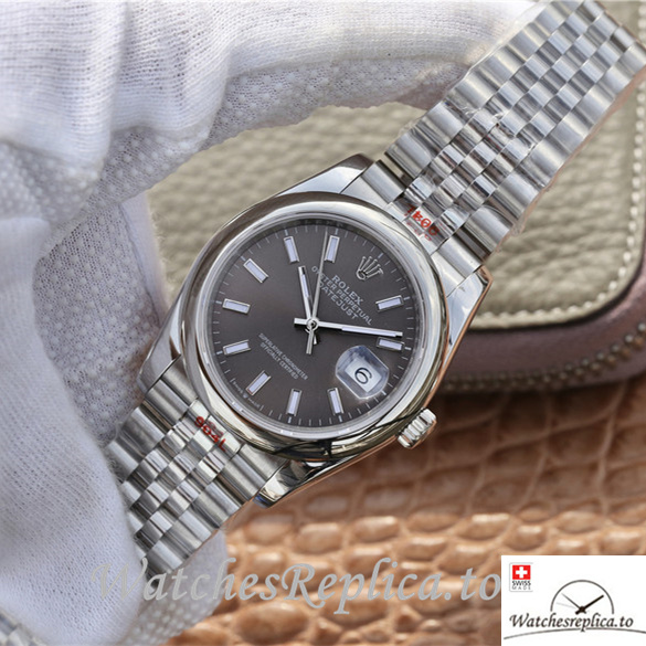 Swiss Rolex Datejust Replica 116200 Stainless steel strap 36MM - WatchesReplica.is