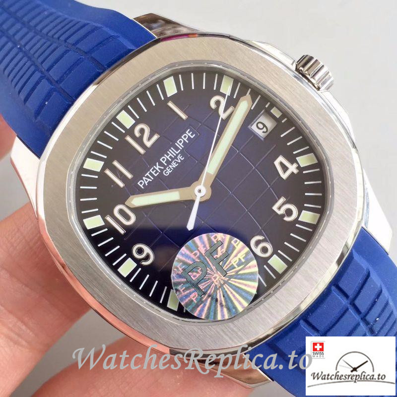 Swiss Patek Philippe Aquanaut Replica 5168G-001 001 Blue Strap 40.5MM - WatchesReplica.is