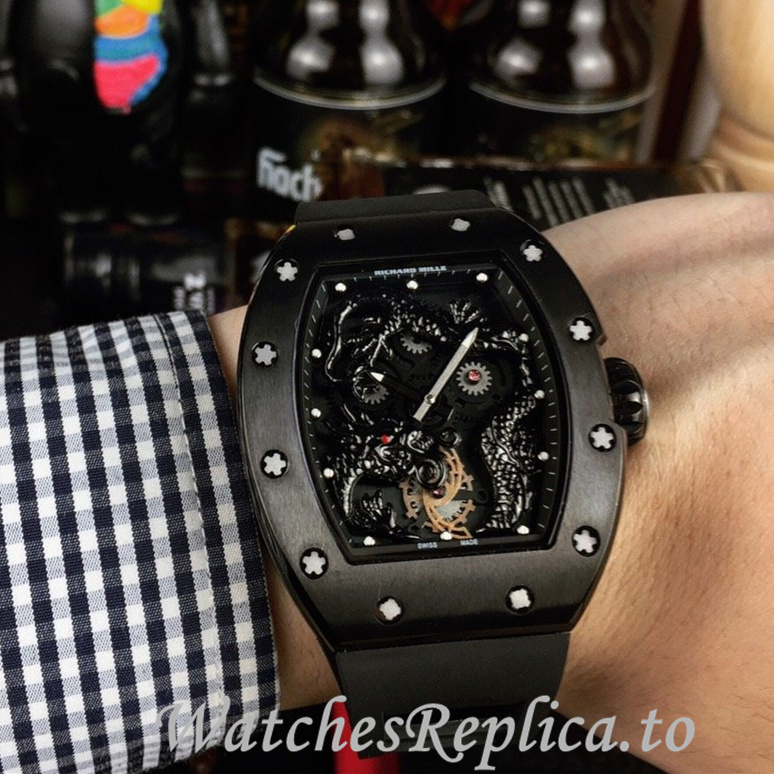 Richard Mille Replica RM57-01 Rubber strap 50MM - WatchesReplica.is
