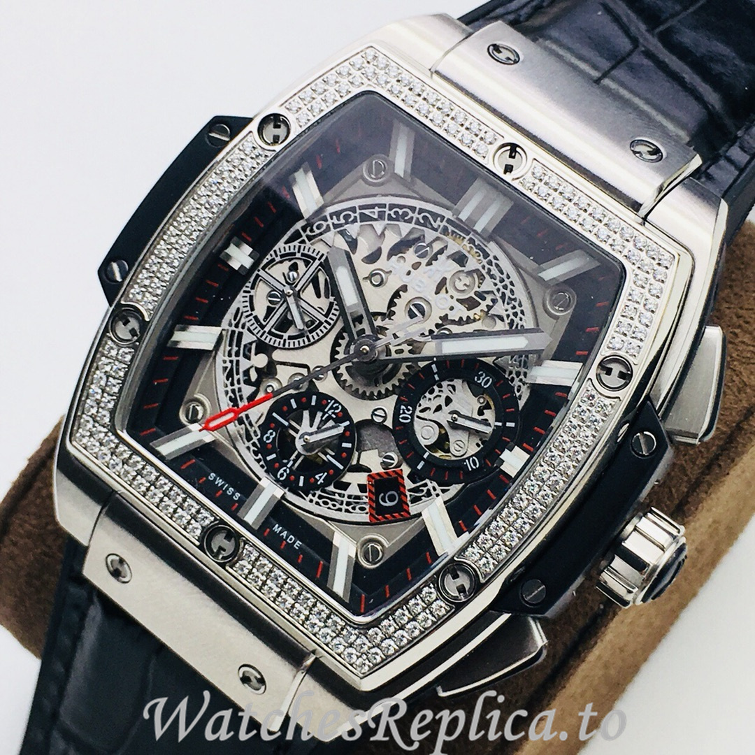 Hublot Replica SPIRIT OF BIG BANG Leather strap 42MM - WatchesReplica.is