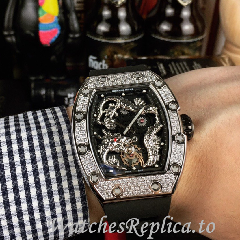 Richard Mille Replica RM57-01 Rubber strap 50MM - WatchesReplica.is
