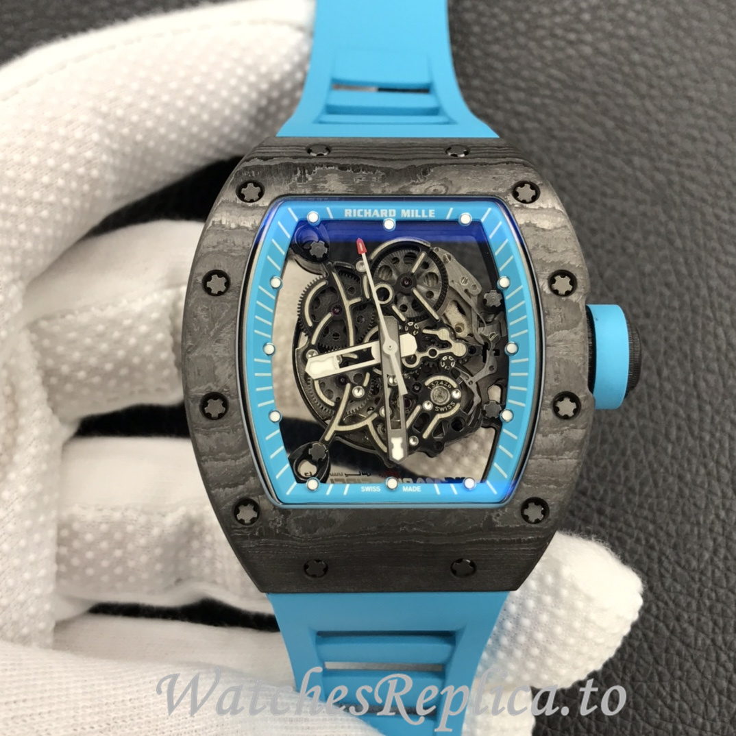 Richard Mille Replica RM055 Rubber strap 50MM - WatchesReplica.is