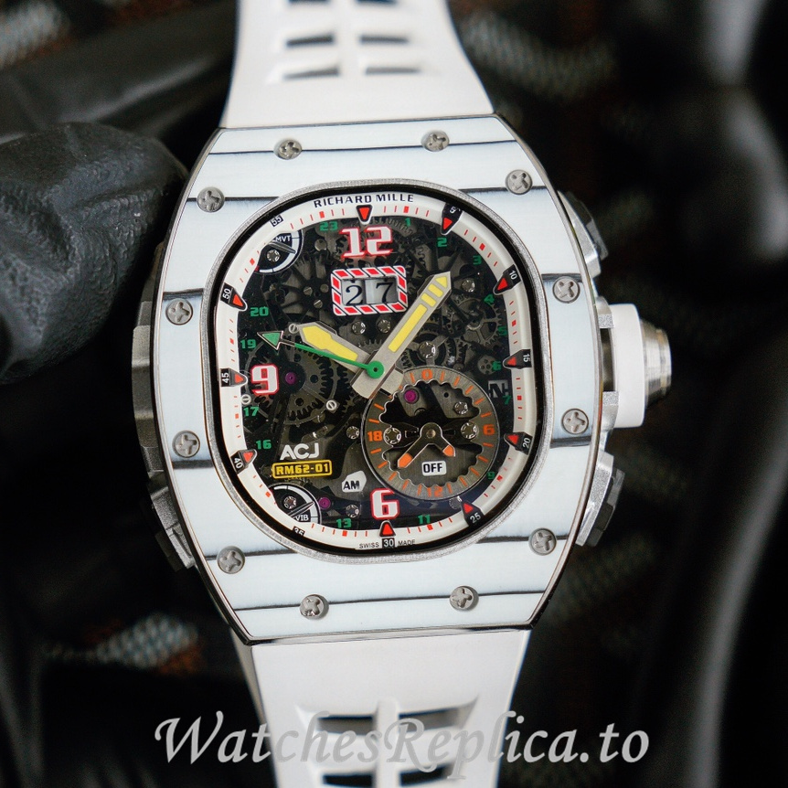 Richard Mille Replica RM62-01 Rubber strap 50MM - WatchesReplica.is