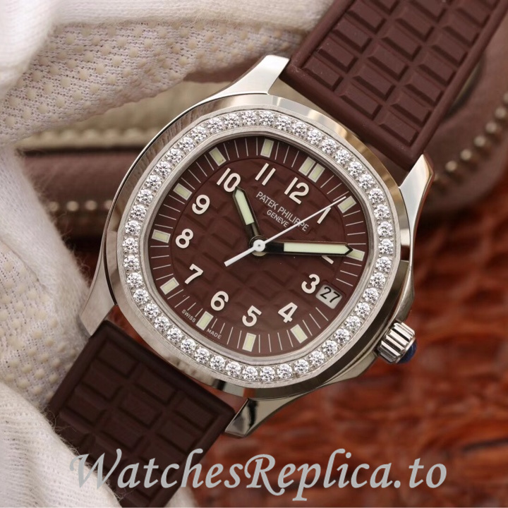 Patek Philippe Replica Aquanaut 5068 Rubber strap 35.6MM - WatchesReplica.is