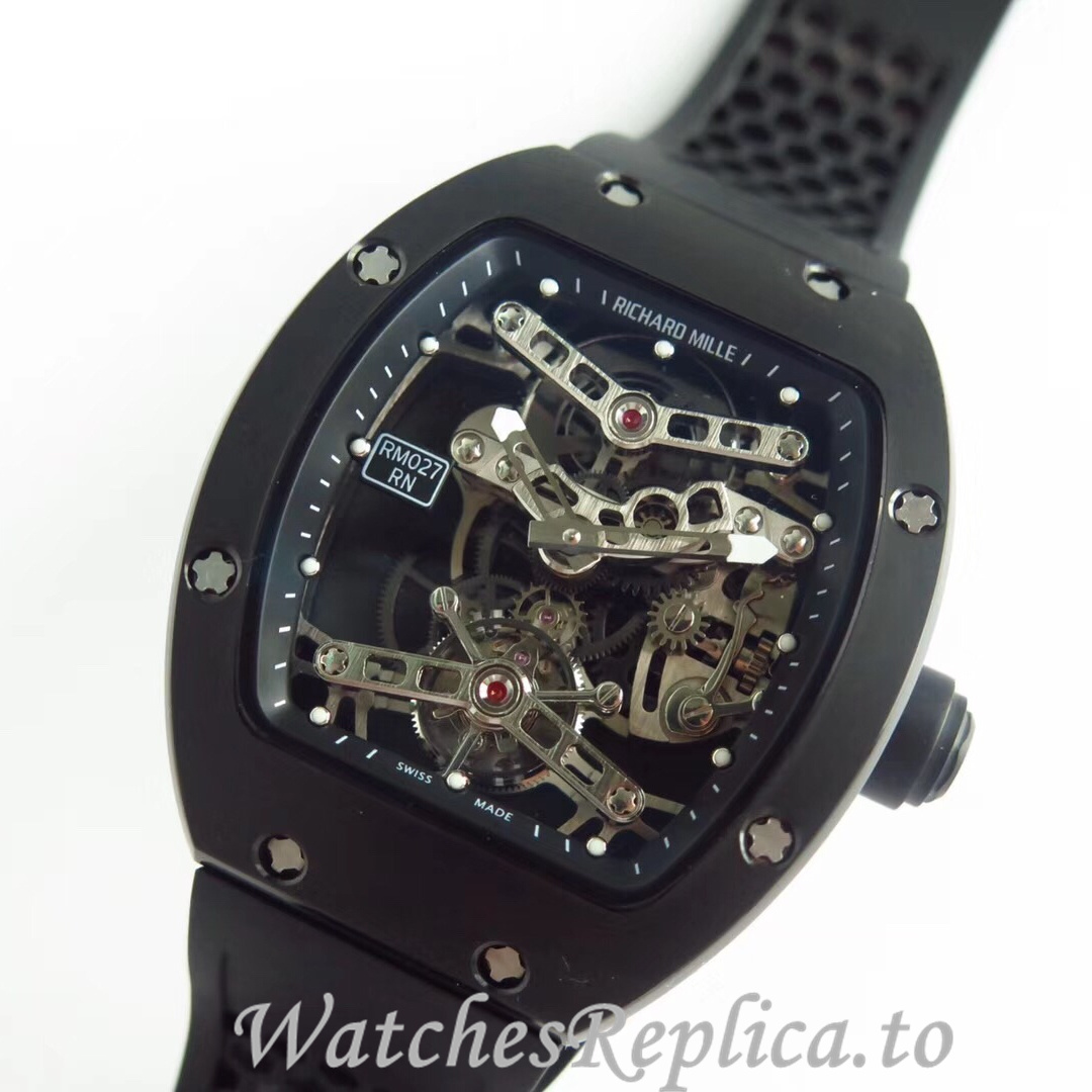 Richard Mille Replica RM027 Rubber strap 40MM - WatchesReplica.is