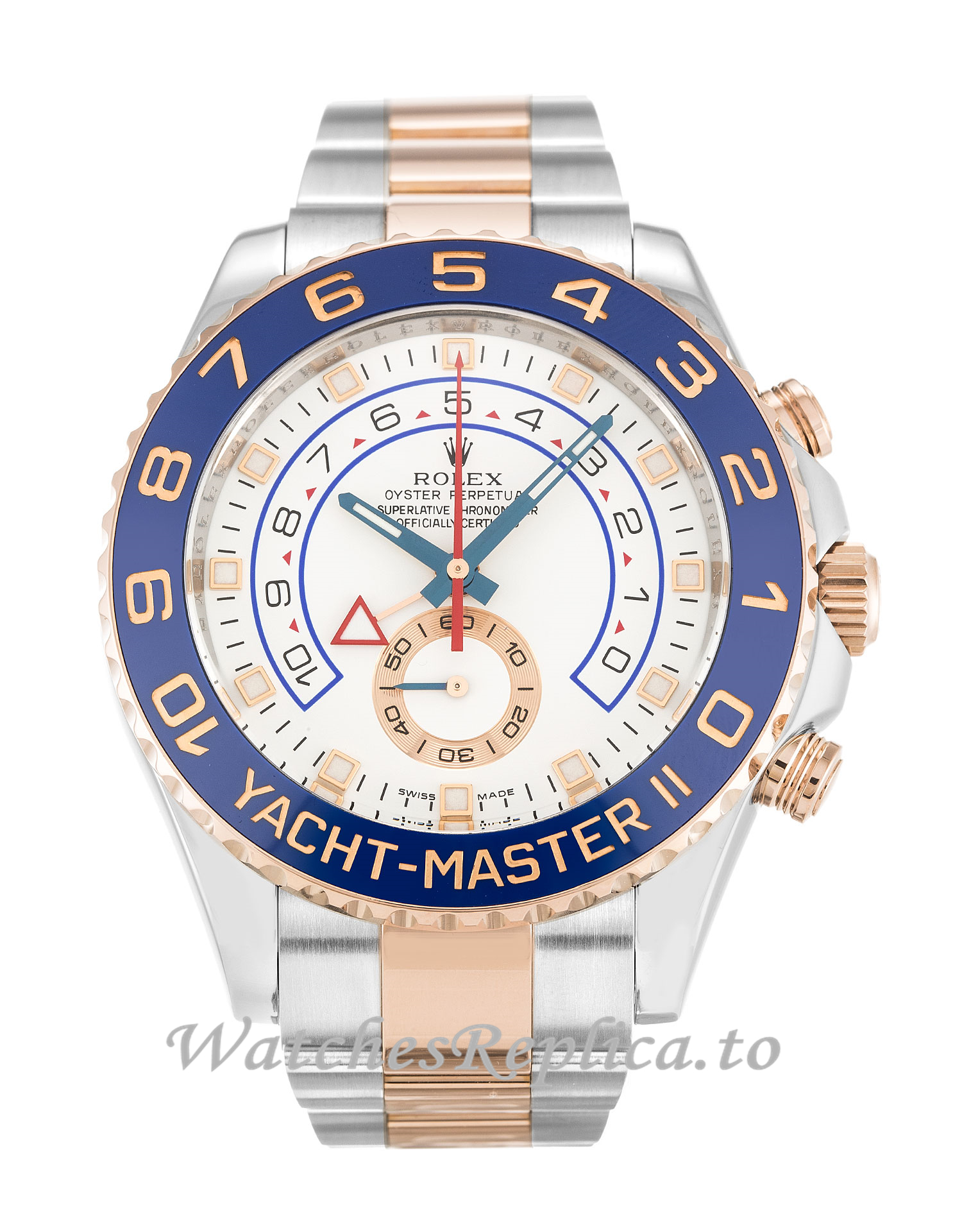 Rolex Yacht-Master II White Dial 116681 - WatchesReplica.is