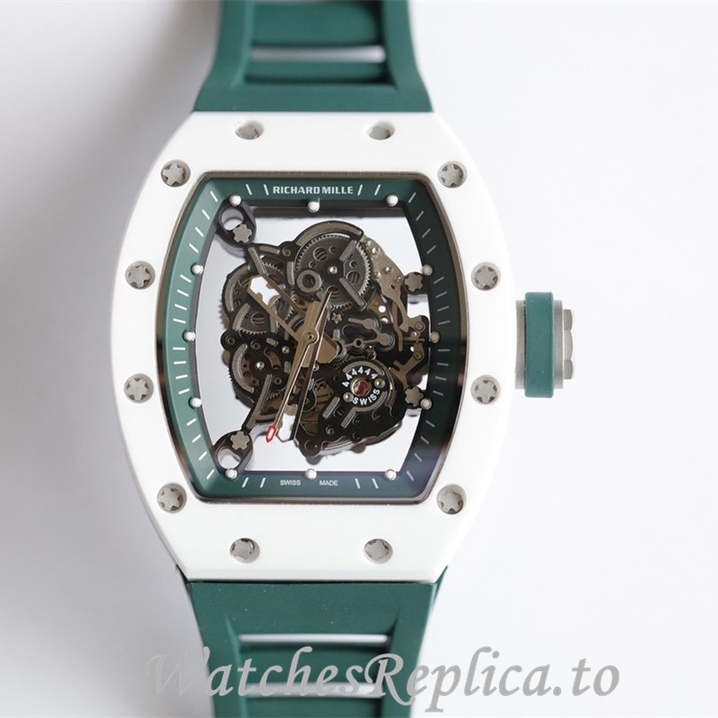 Richard Mille Replica RM055 Rubber strap 50MM - WatchesReplica.is