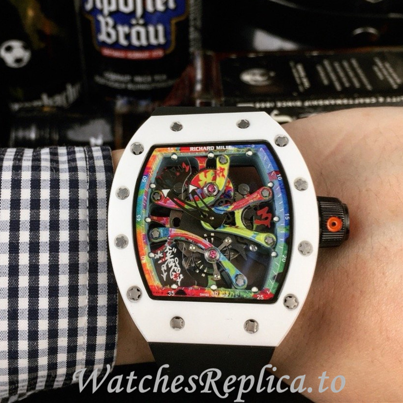 Richard Mille Replica RM68-01 Rubber strap 50MM - WatchesReplica.is
