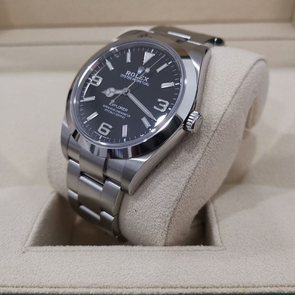 Rolex Explorer Black Dial 214270 - WatchesReplica.is