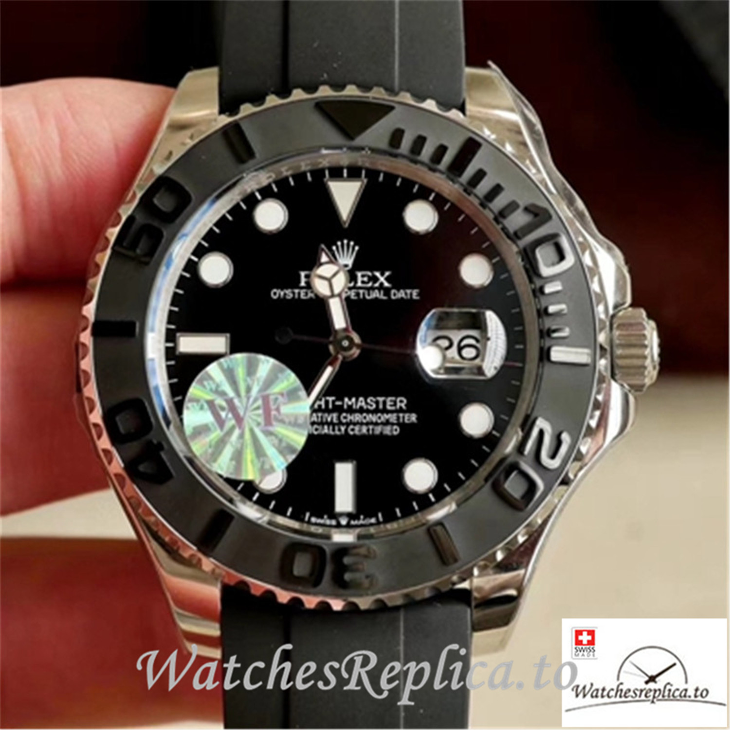 Swiss Rolex Yacht Master Replica M226659-0002 Black Bezel 40MM - WatchesReplica.is