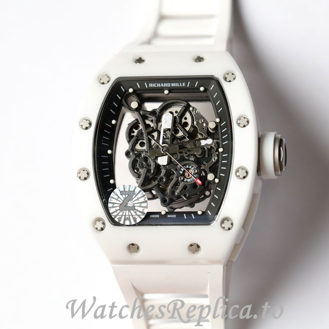 Richard Mille Replica RM055 Rubber strap 50MM - WatchesReplica.is