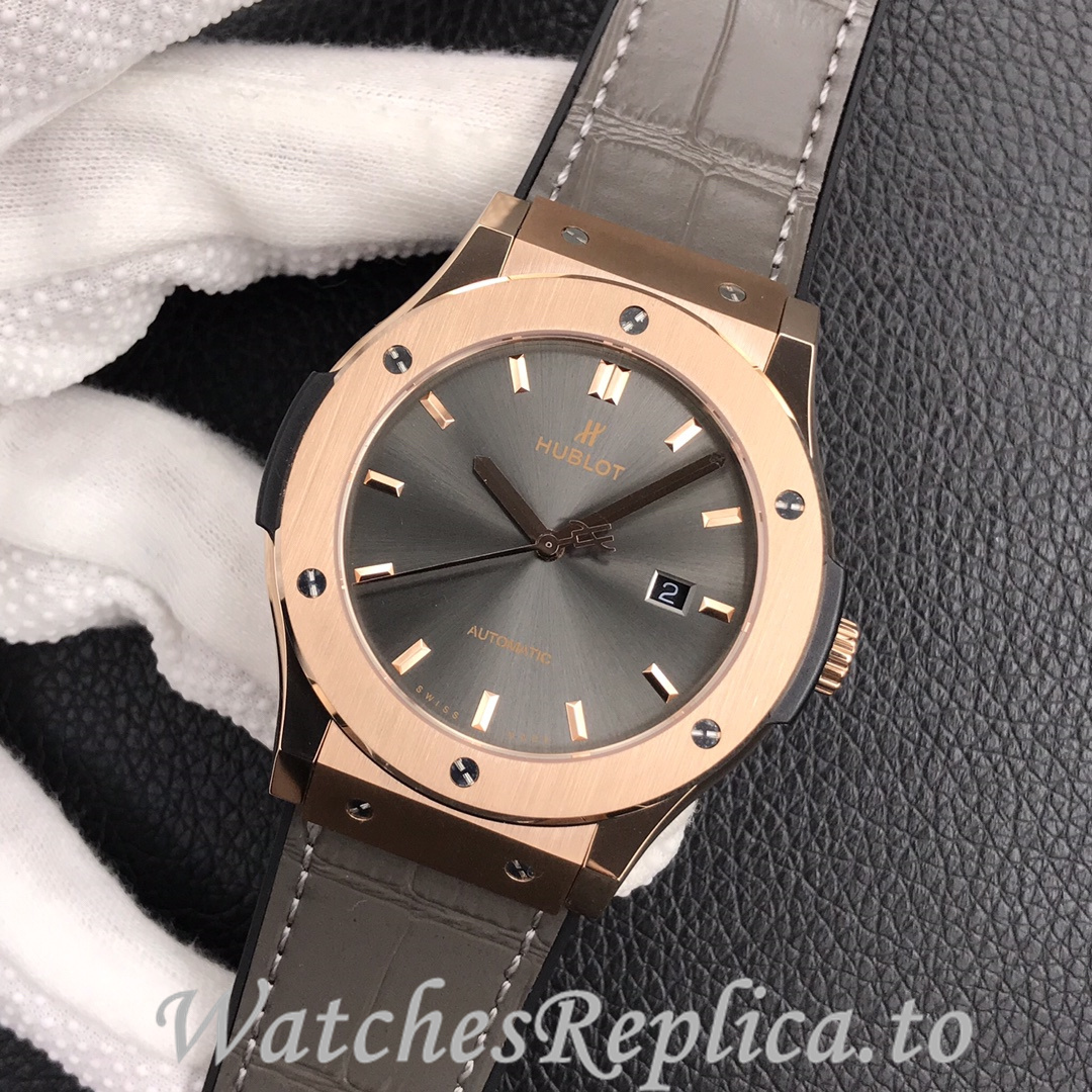 Hublot Replica Classic Fusion Series Leather strap 45MM - WatchesReplica.is