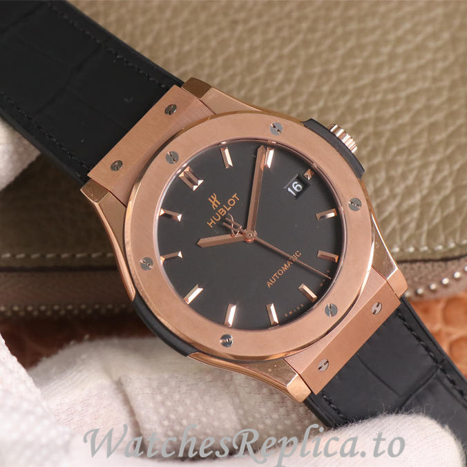 Hublot Replica Classic Fusion Series Leather strap 45MM - WatchesReplica.is