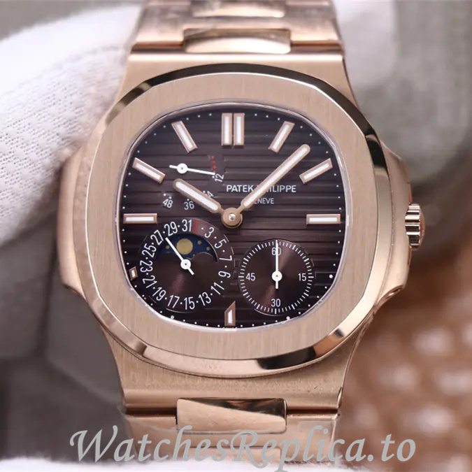 Patek Philippe Replica Nautilus 5712 Stainless steel strap 40MM - WatchesReplica.is