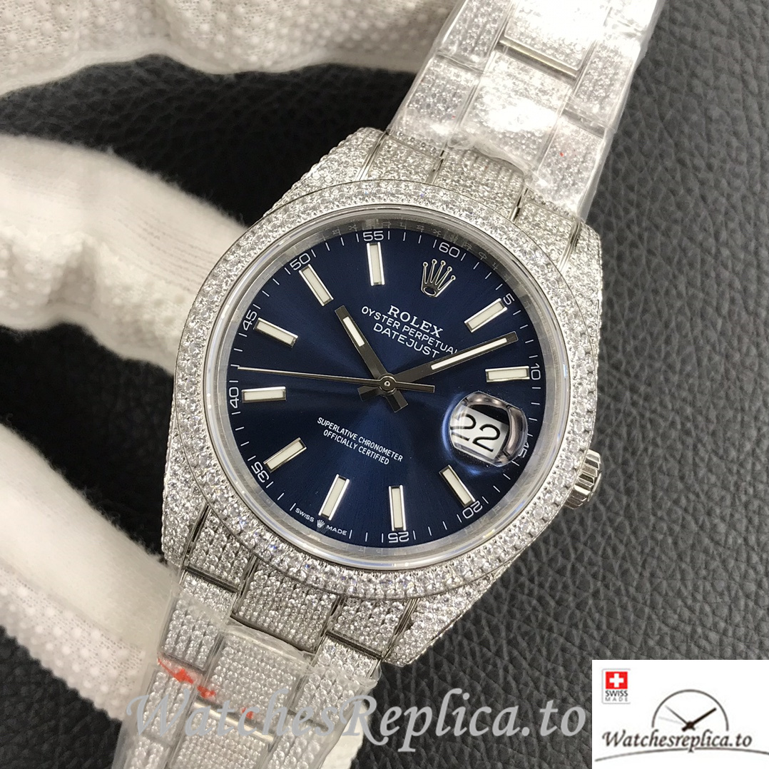 Swiss Rolex Datejust Replica Stainless steel strap 41MM - WatchesReplica.is