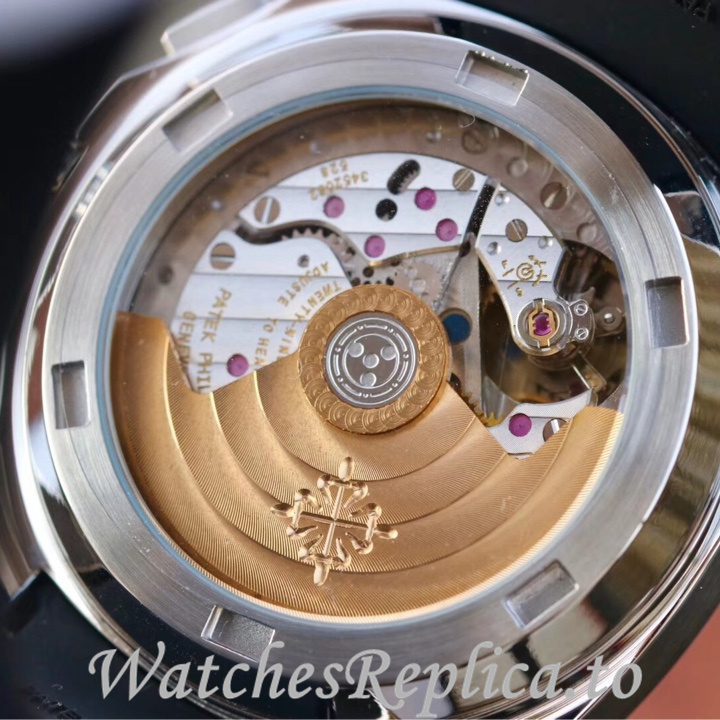 Patek Philippe Replica Aquanaut 5968A-001 Rubber strap 42.2MM - WatchesReplica.is