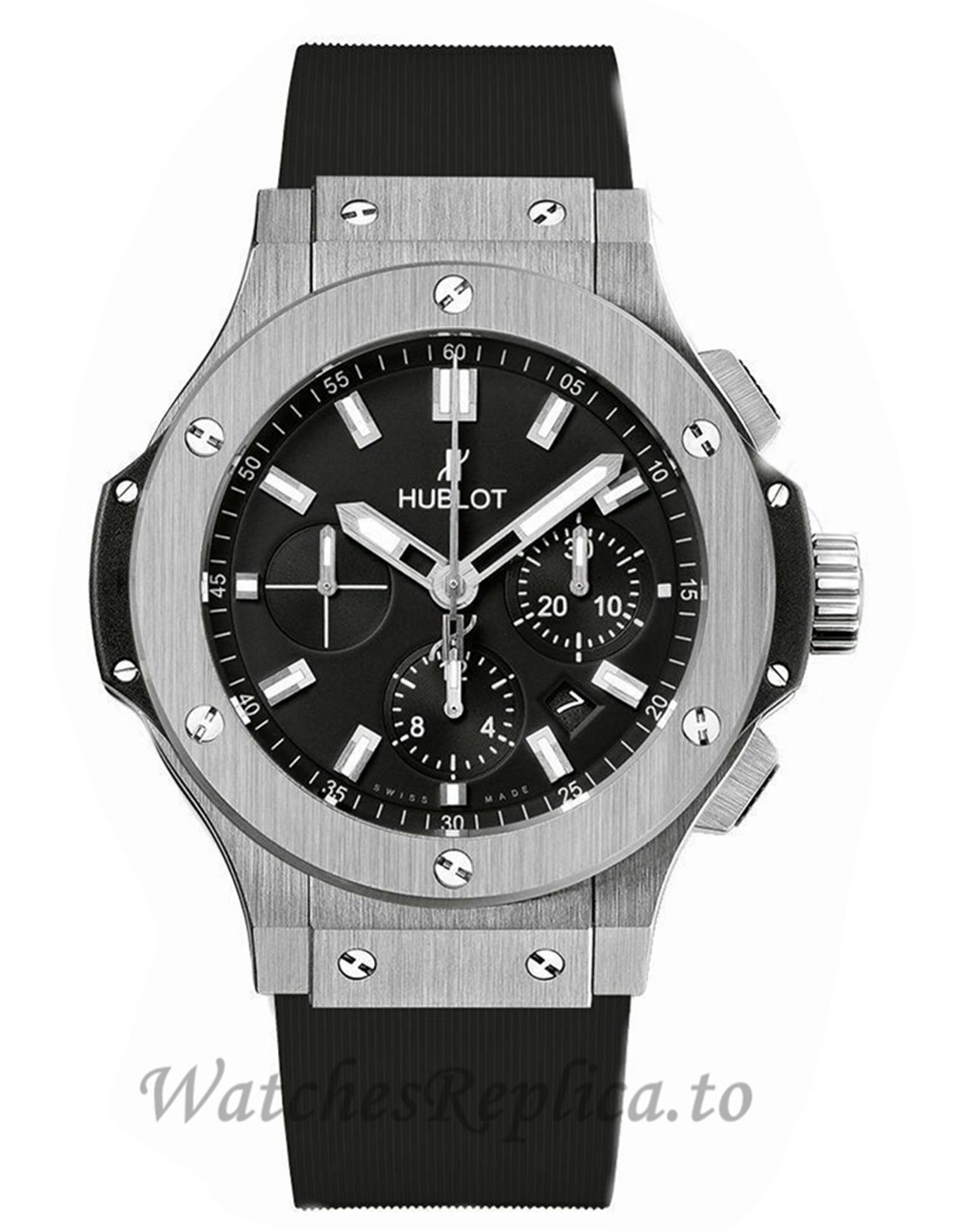 Hublot Replica Big Bang Stainless-Steel Black Chronograph 44MM 301.SX.1170.RX - WatchesReplica.is