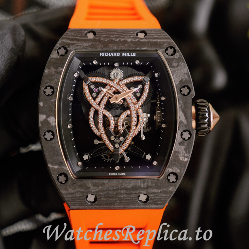 Richard Mille Replica RM019 Rubber strap 50MM - WatchesReplica.is