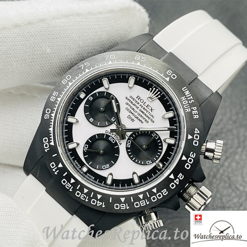 Swiss Rolex Daytona Replica Rubber strap 40MM - WatchesReplica.is
