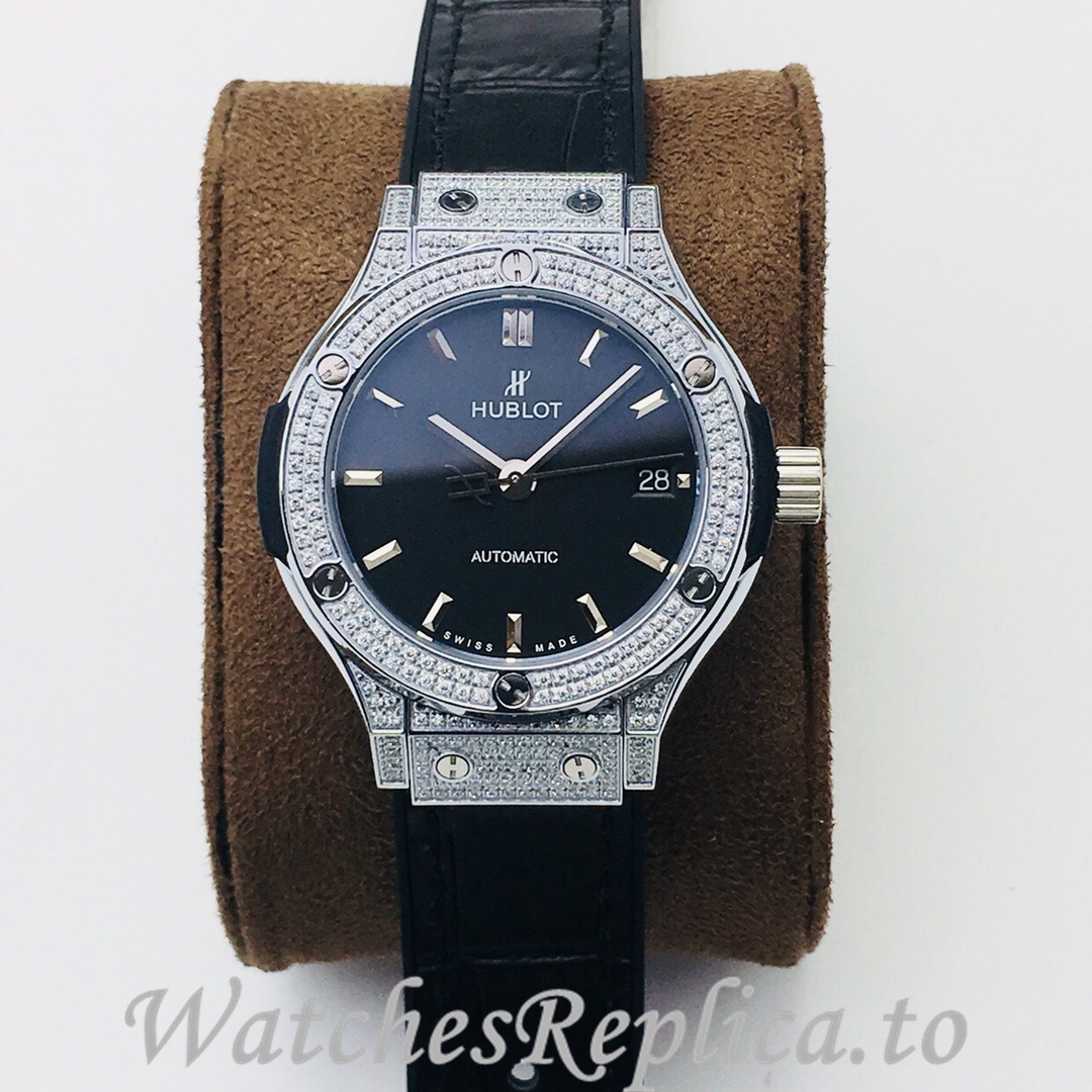 Hublot Replica Classic-Fusion-Series Leather strap 38MM - WatchesReplica.is