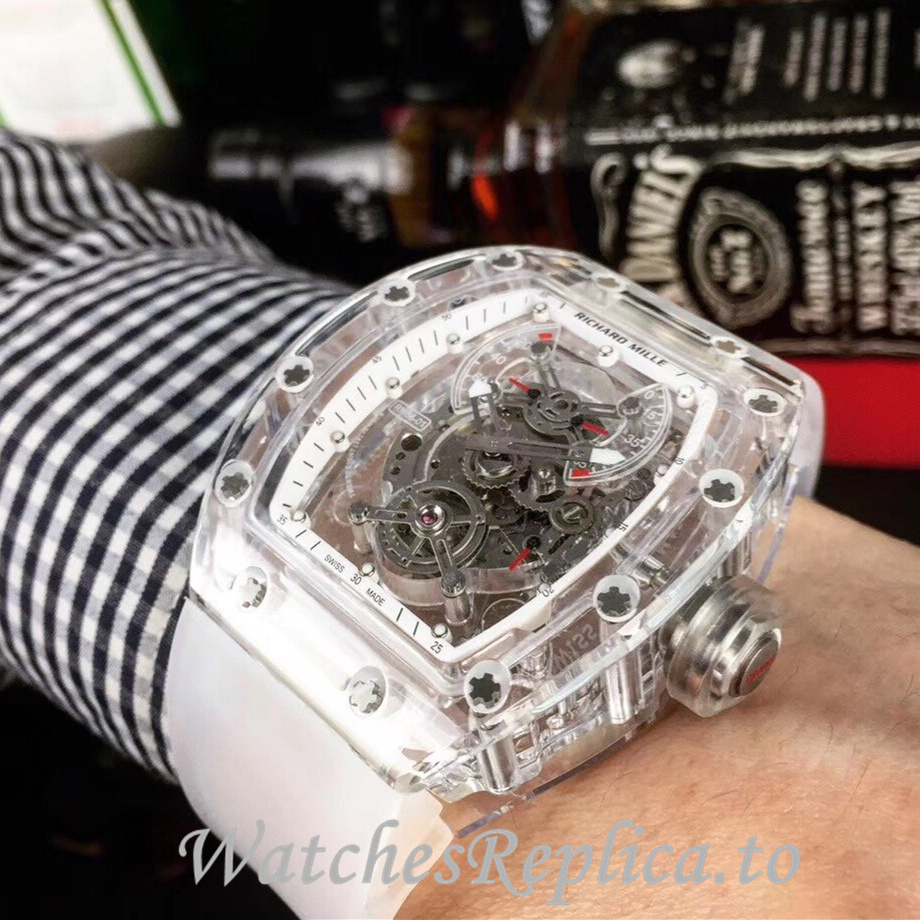 Richard Mille Replica RM011-FM Rubber strap 50MM - WatchesReplica.is