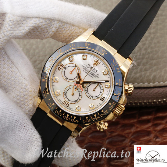 Swiss Rolex Daytona 116518-0037 Rubber strap 40MM - WatchesReplica.is