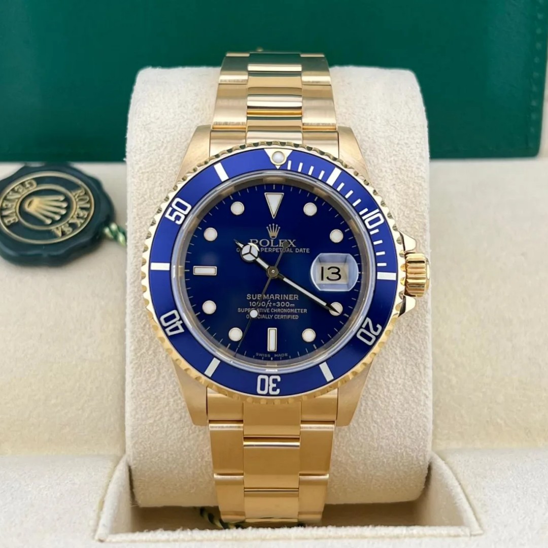 Rolex Submariner Blue Dial 16618 - WatchesReplica.is