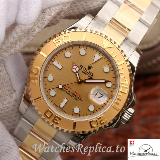 Swiss Rolex Yacht Master 168623-78753 Stainless steel strap 40MM - WatchesReplica.is