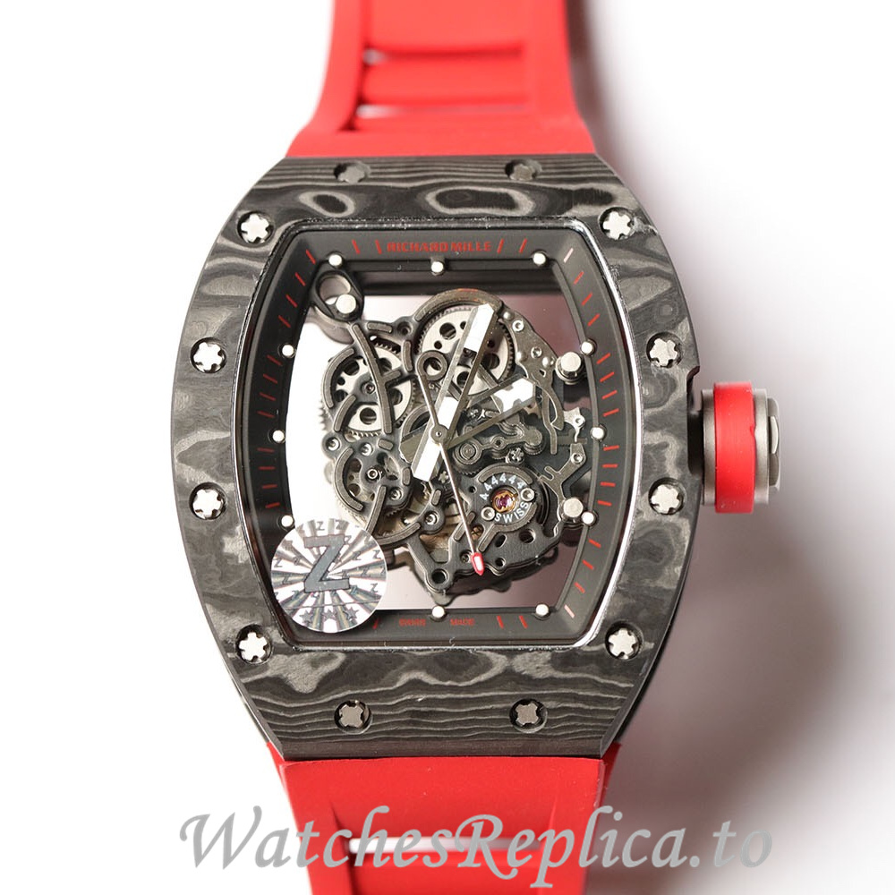 Richard Mille Replica RM055 Rubber strap 50MM - WatchesReplica.is