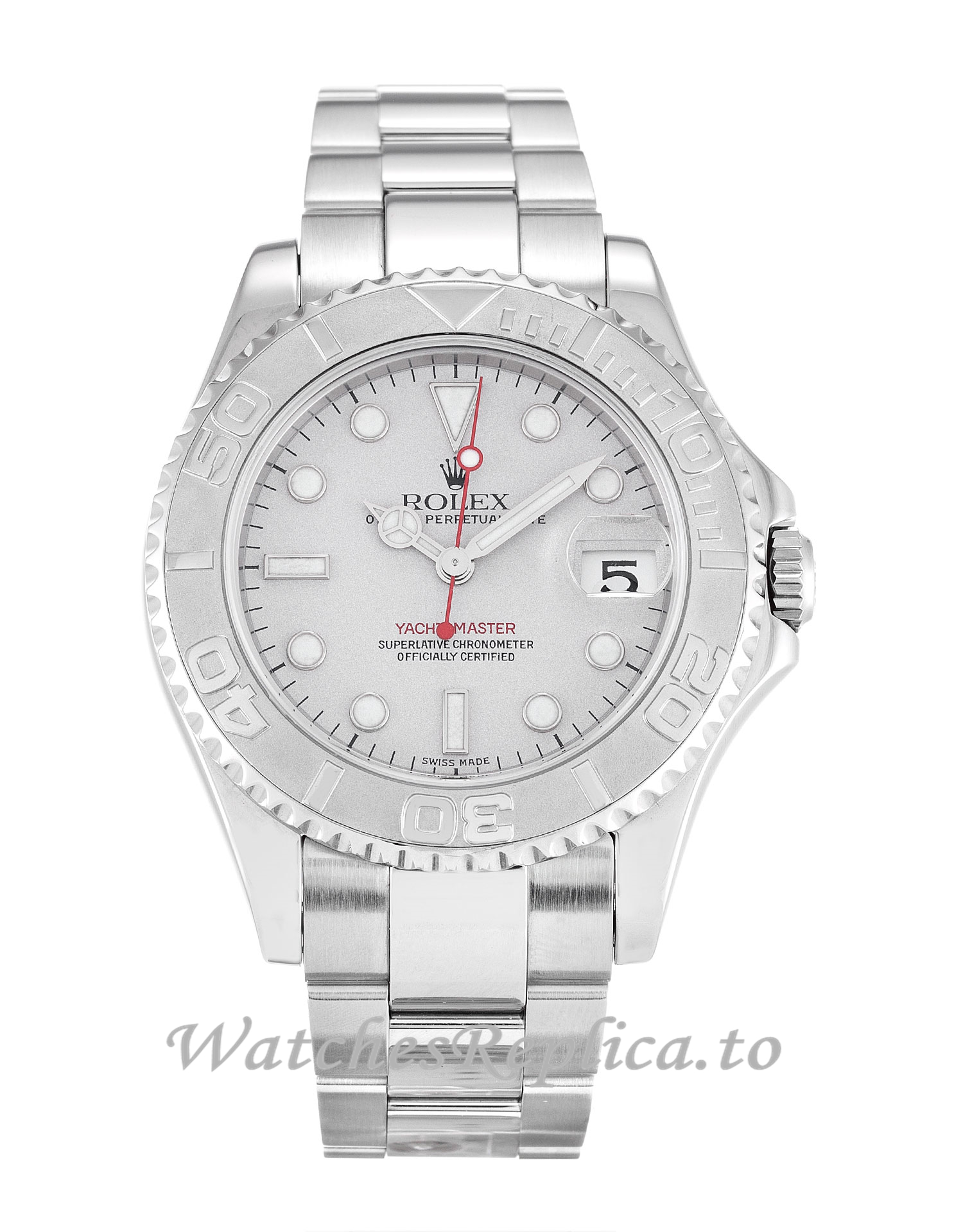 Rolex Yacht Master Platinum Dial 168622 - WatchesReplica.is