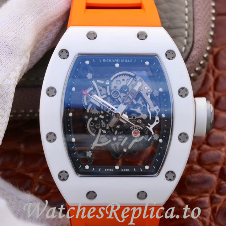Richard Mille Replica RM055 Rubber strap 50MM - WatchesReplica.is