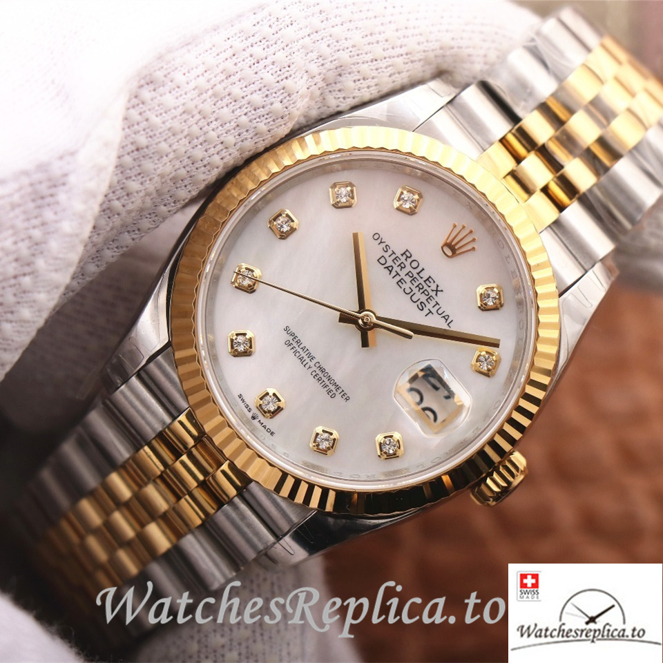 Swiss Rolex Datejust Replica 126233 Stainless steel strap 36MM - WatchesReplica.is