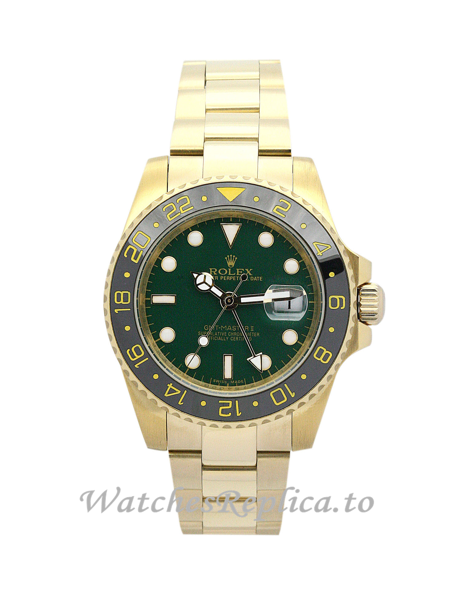 Rolex GMT Master II Green Dial 116718 LN - WatchesReplica.is