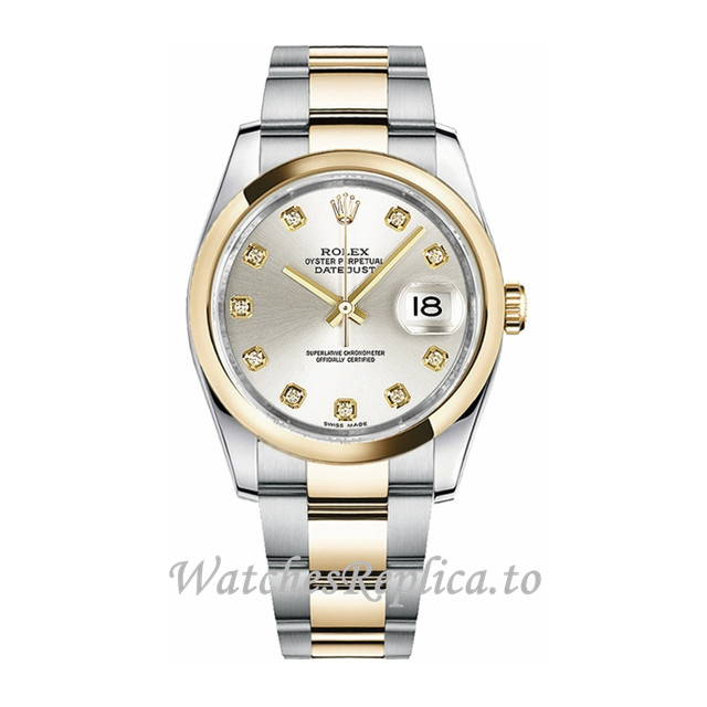 Replica Rolex Datejust 116203-7 36MM Stainless steel strap Mens Watch - WatchesReplica.is