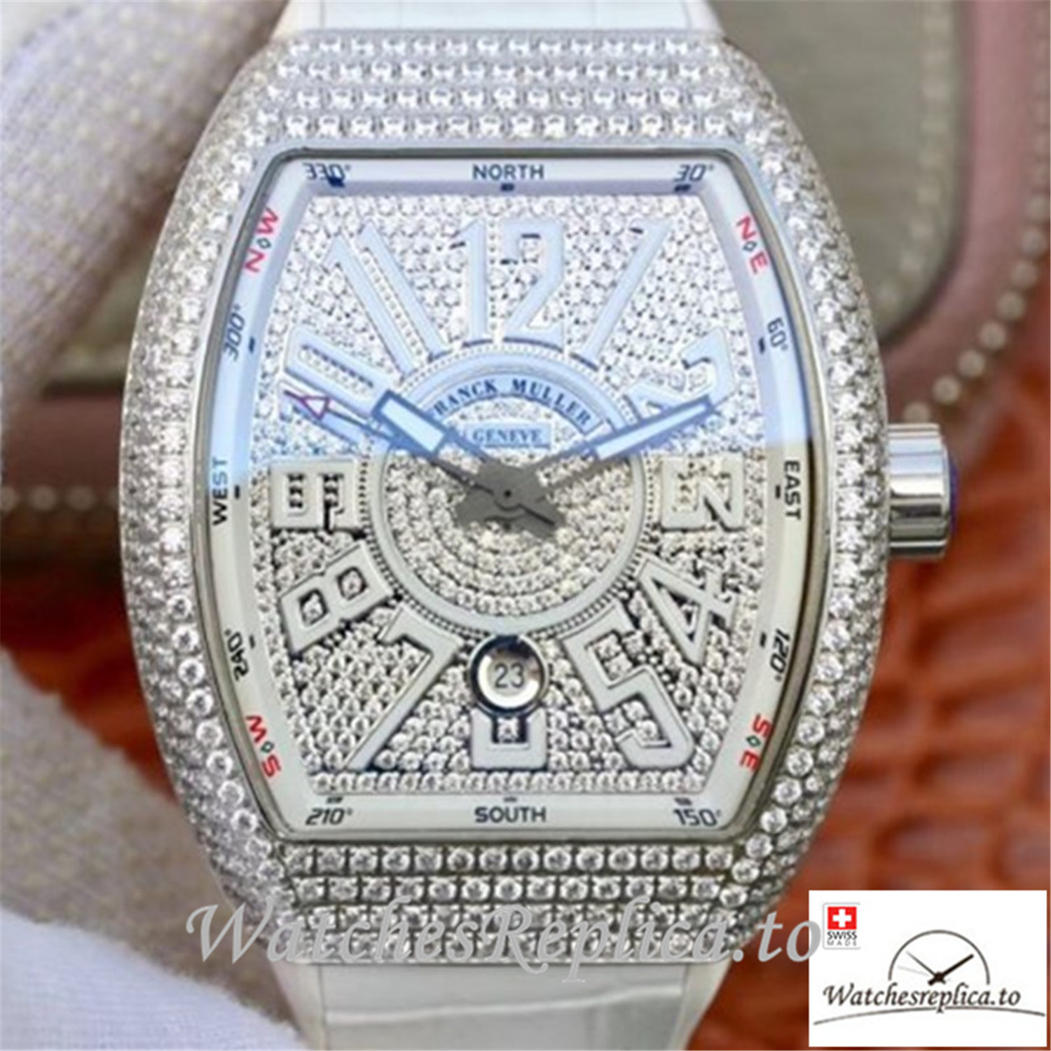 Swiss Franck Muller Vanguard Replica V45.SC.DT.D.NBR.CD.5N.NR 003 Number Markers 45MM×14MM - WatchesReplica.is